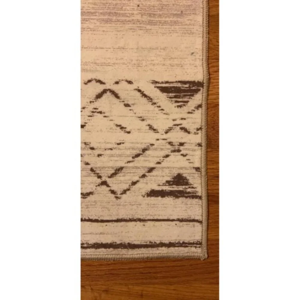 New 5x7 Washable Area Rug, Boho Farmhouse Non-Slip Carpet for Home & Room Decor